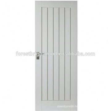 Masonite V Groove Solid Core Plain White Bathroom Door